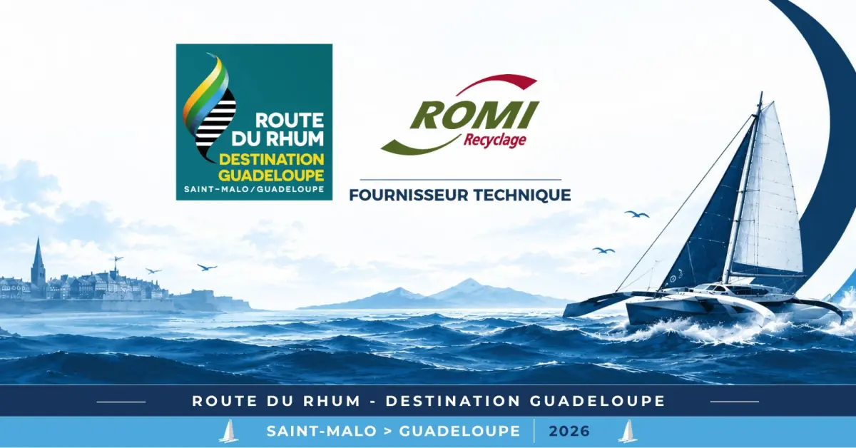 ROMI Recyclage, fournisseur technique de la Route du Rhum – Destination Guadeloupe 2026